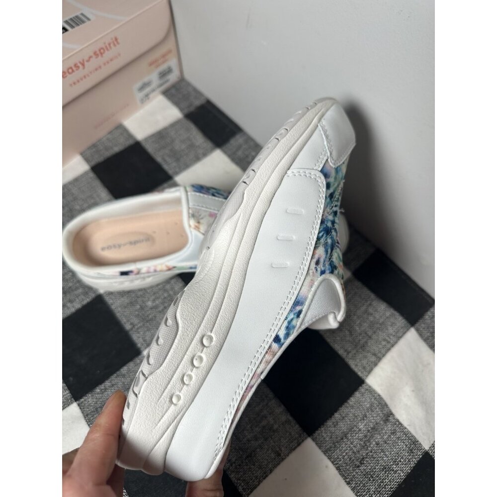 Womens Easy Spirit Traveltime Slip On Mule Clog Sneaker Shoes Size 8.5 W White - Picture 13 of 16